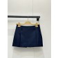 미우미우(MIU MIU) 로고 자수 A라인 스커트 의류
