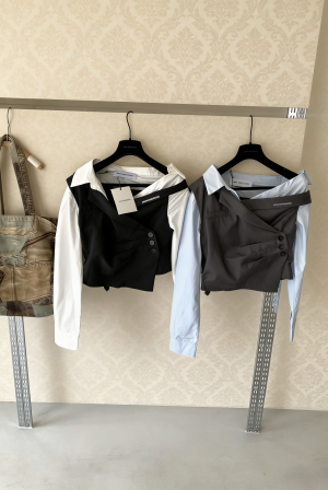 ann andelman 앤 안델만 크루즈 신상 오프숄더 셔츠 상의 의류