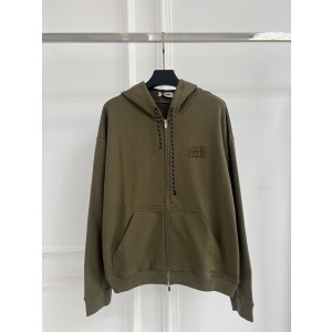 미우미우(MIU MIU) 올리브 후드 집업 맨투맨 의류