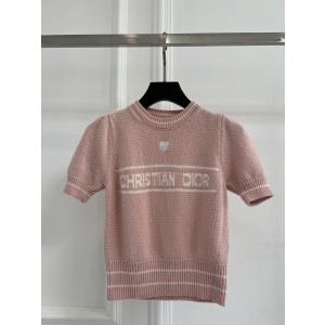 디올(DIOR) 하트 자수 캐시미어 니트 탑 의류