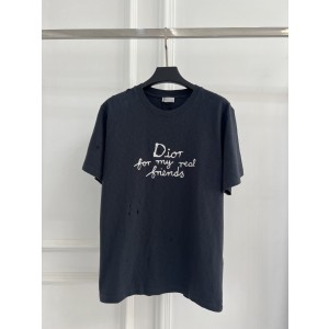 디올(DIOR) 체인 자수 로고 코튼 티셔츠 의류