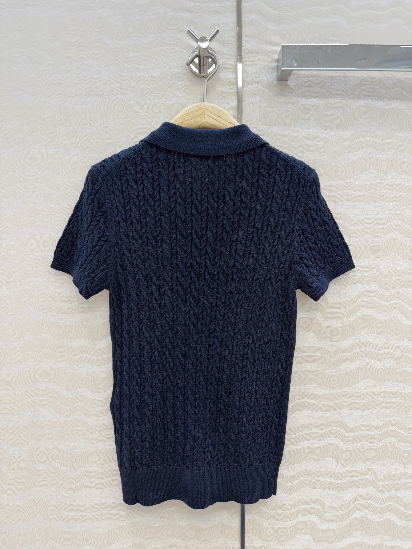 Miss Dior CD 디올  가든 시리즈 케이블 니트 폴로 셔츠 반팔 의류