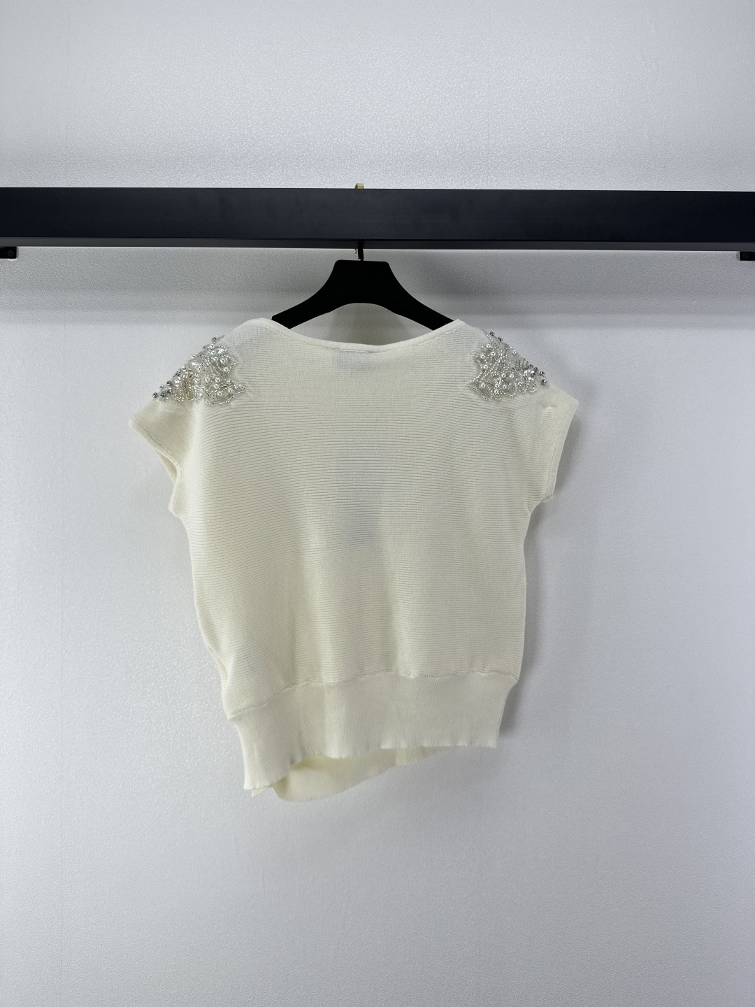 Chanel 샤넬 비딩 쥬얼 니트 반팔 의류