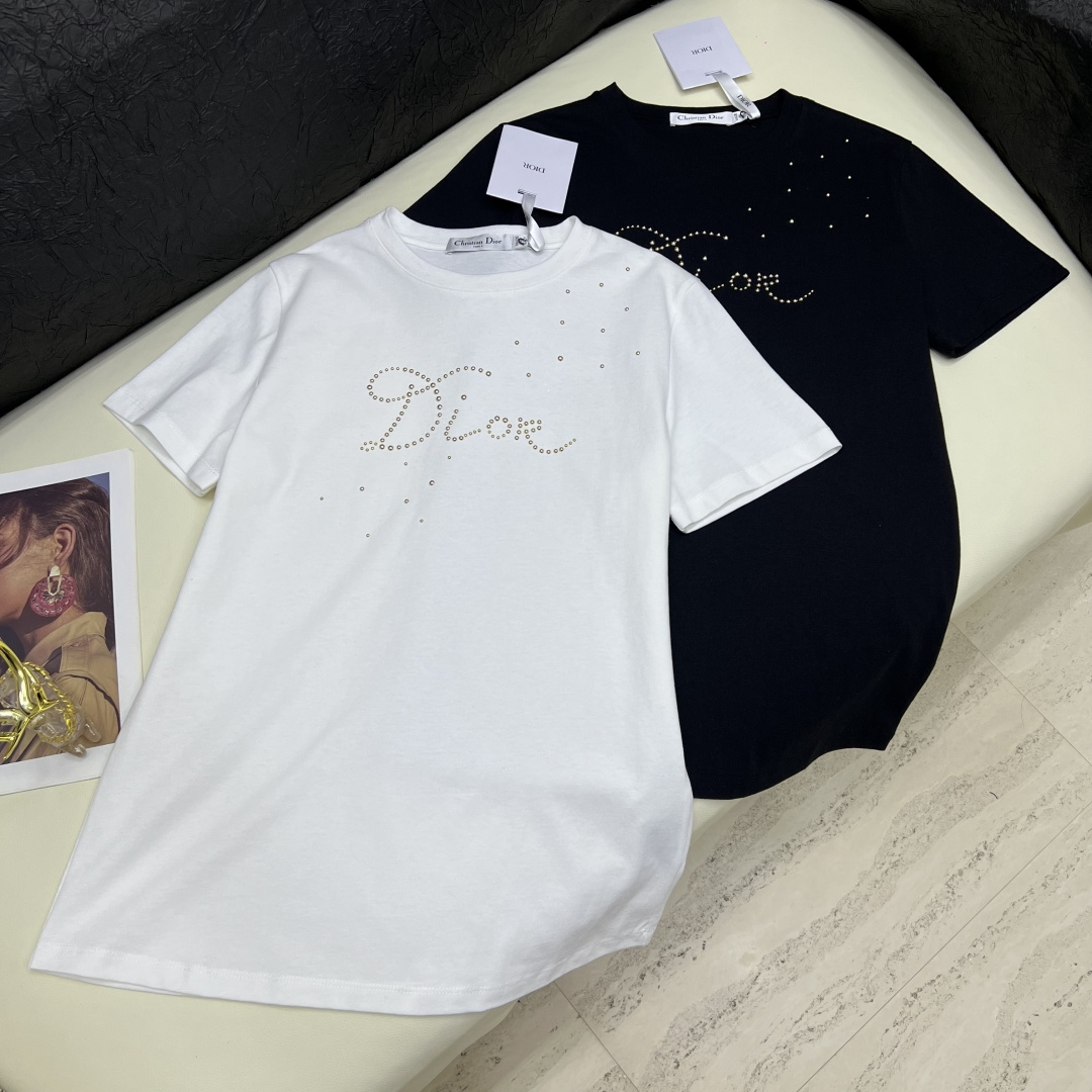 Dior CD 디올 베이직 고퀄리티 라운드 반팔 티셔츠 의류