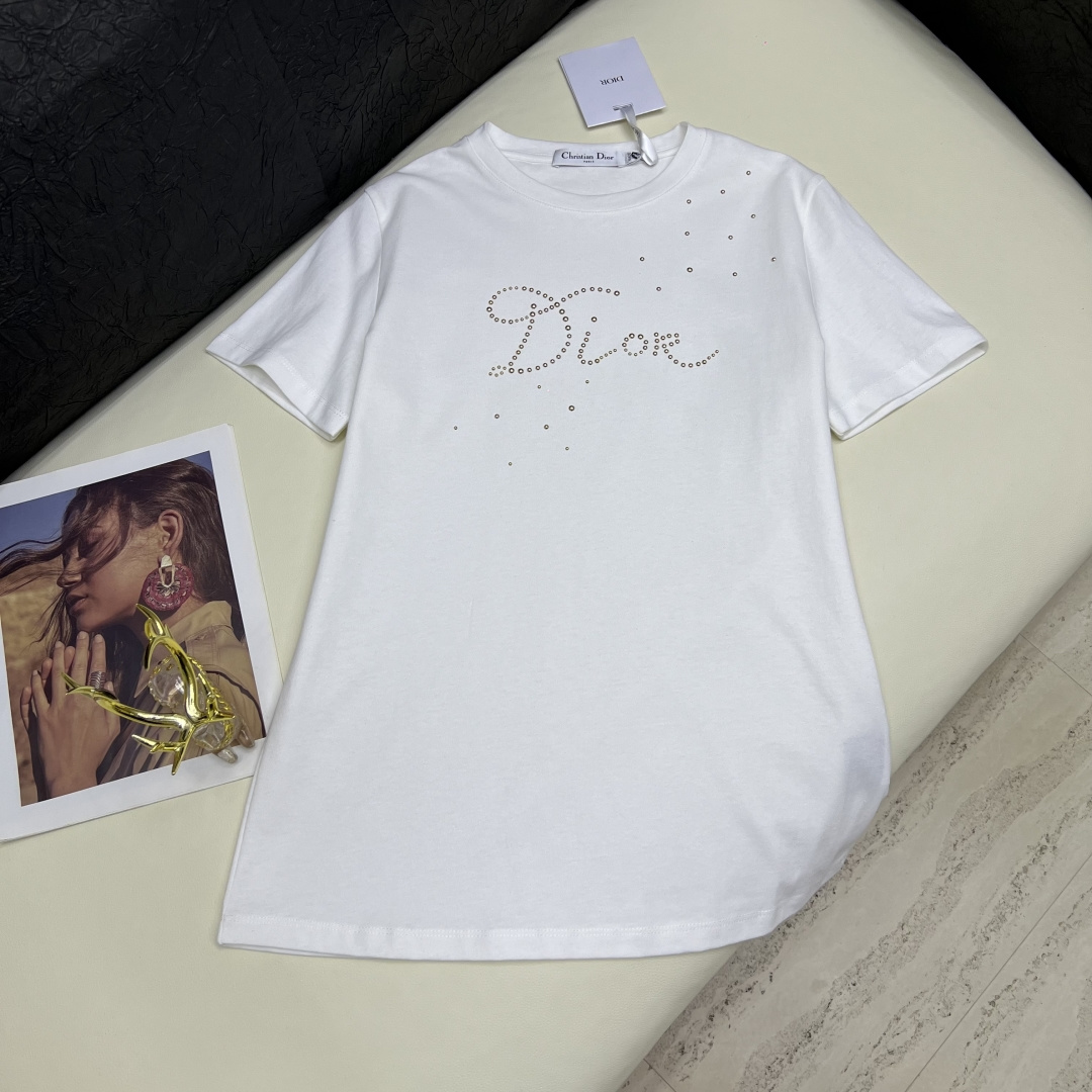Dior CD 디올 베이직 고퀄리티 라운드 반팔 티셔츠 의류