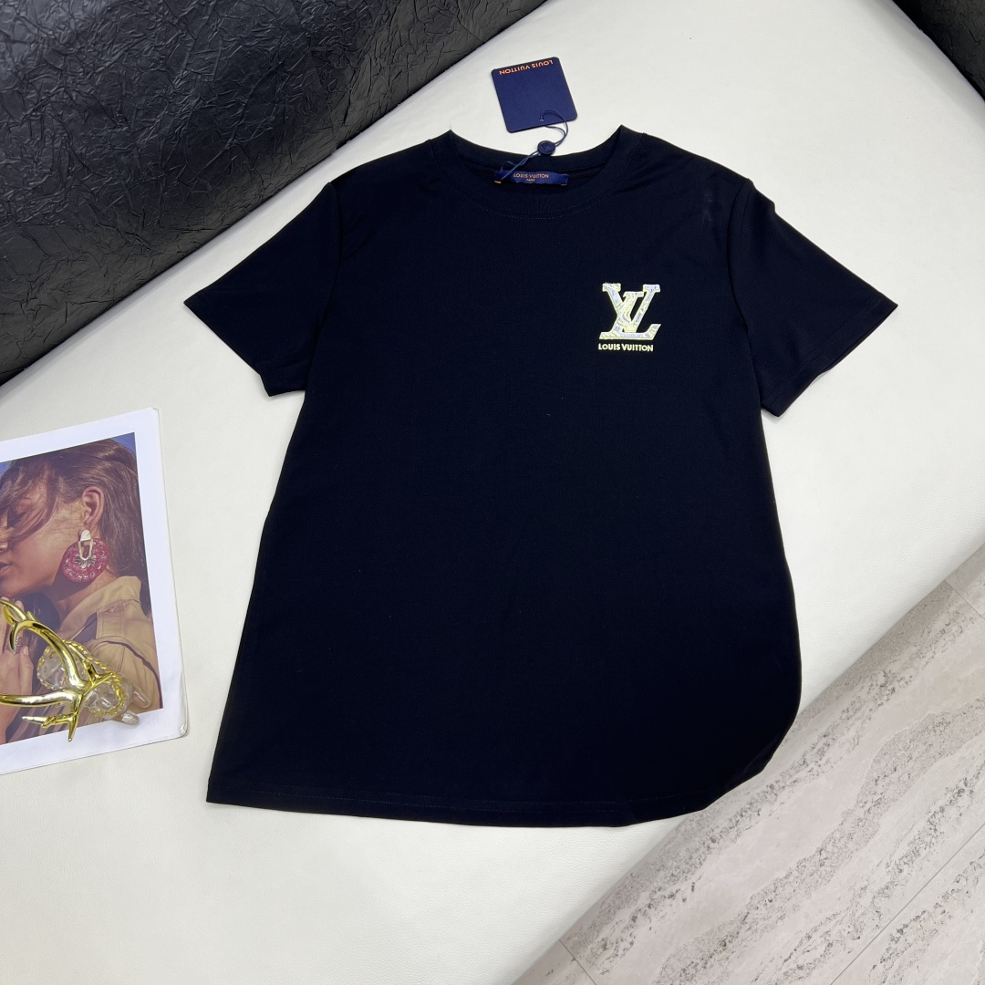 LV 루이비통 실켓 코튼 라운드 반팔 티셔츠 의류