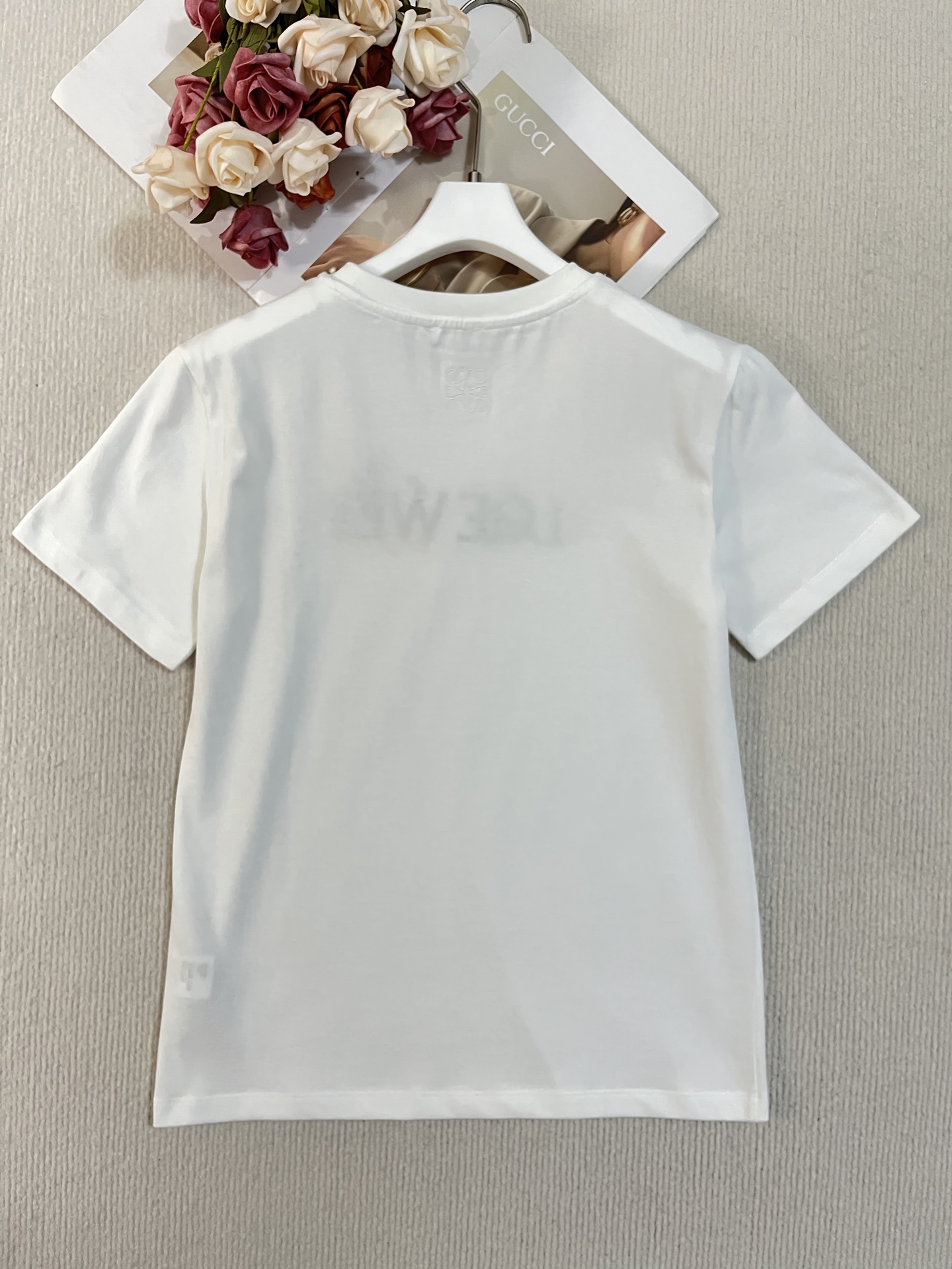 Loewe 로에베 레터링 자수 반팔 티셔츠 의류