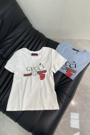 Gucci 구찌 카툰 애니멀 프린트 반팔 티셔츠 의류