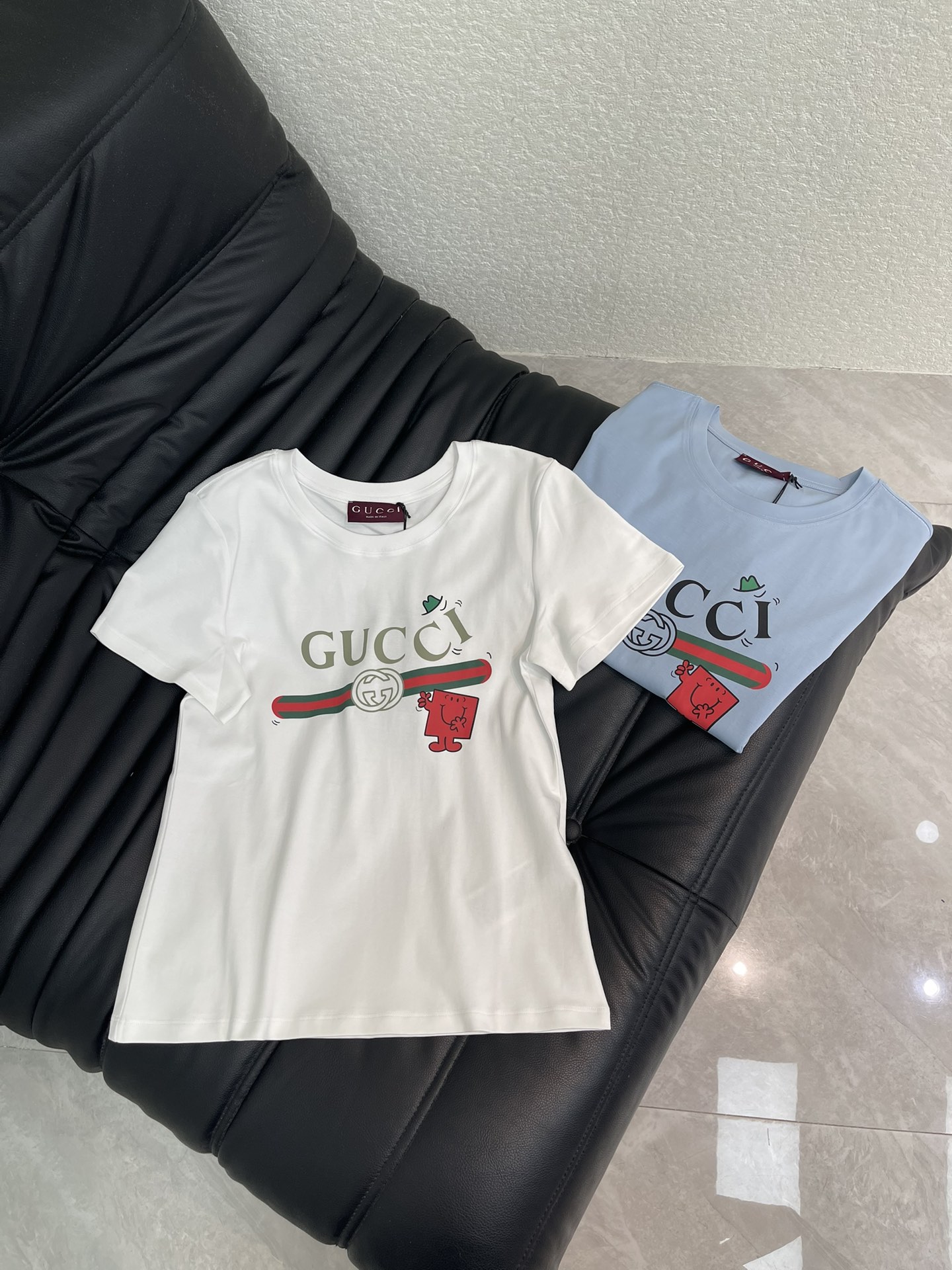 Gucci 구찌 카툰 애니멀 프린트 반팔 티셔츠 의류