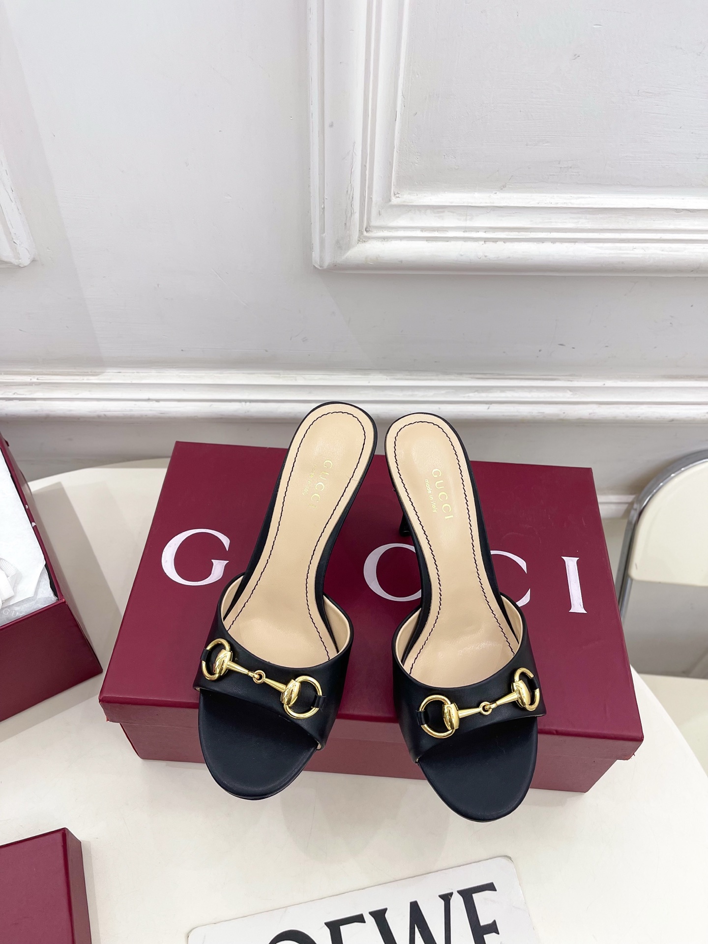 구찌(GUCCI) 홀스빗 라운드토 힐 슬리퍼 신발