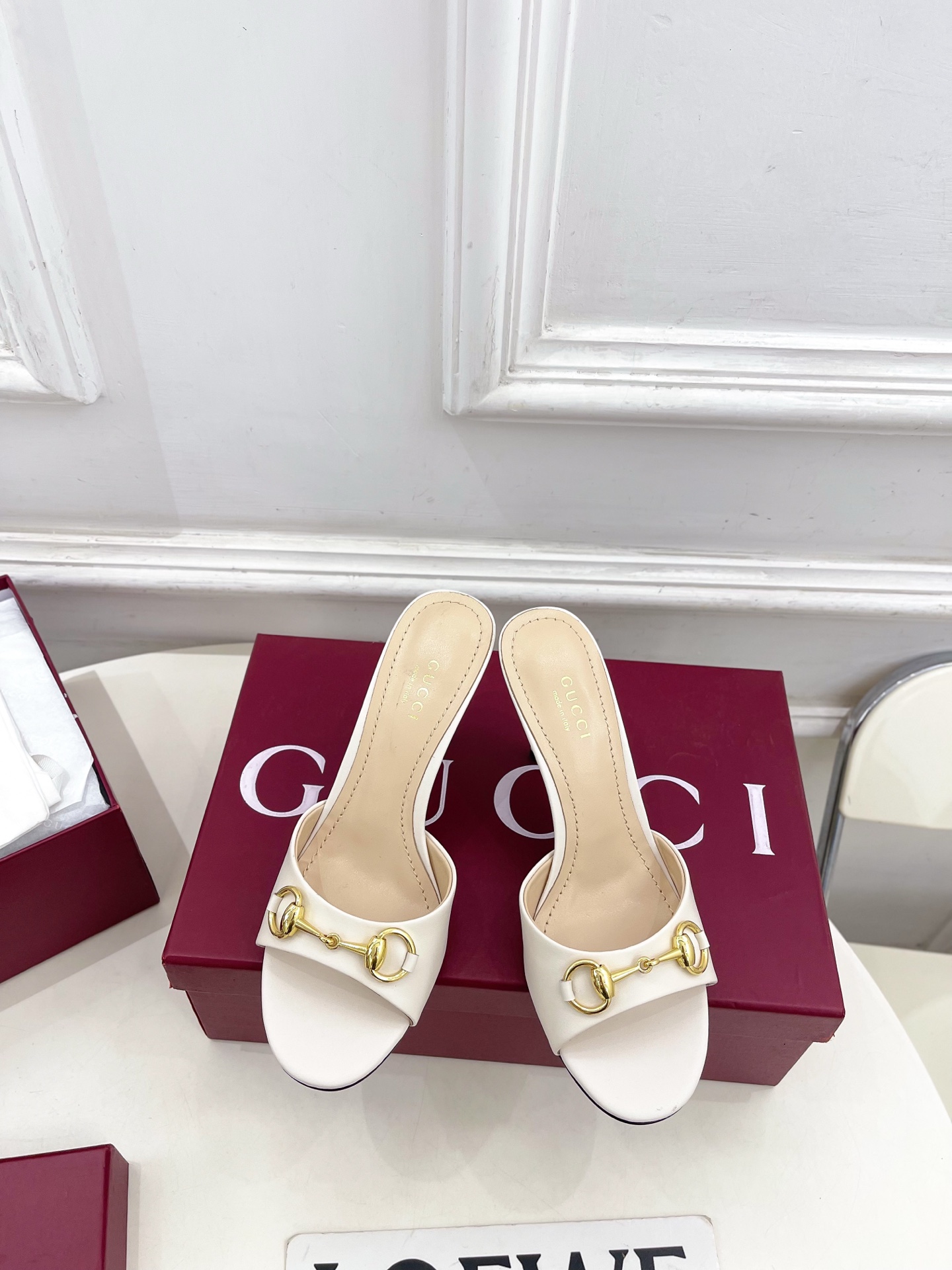 구찌(GUCCI) 홀스빗 라운드토 힐 슬리퍼 신발