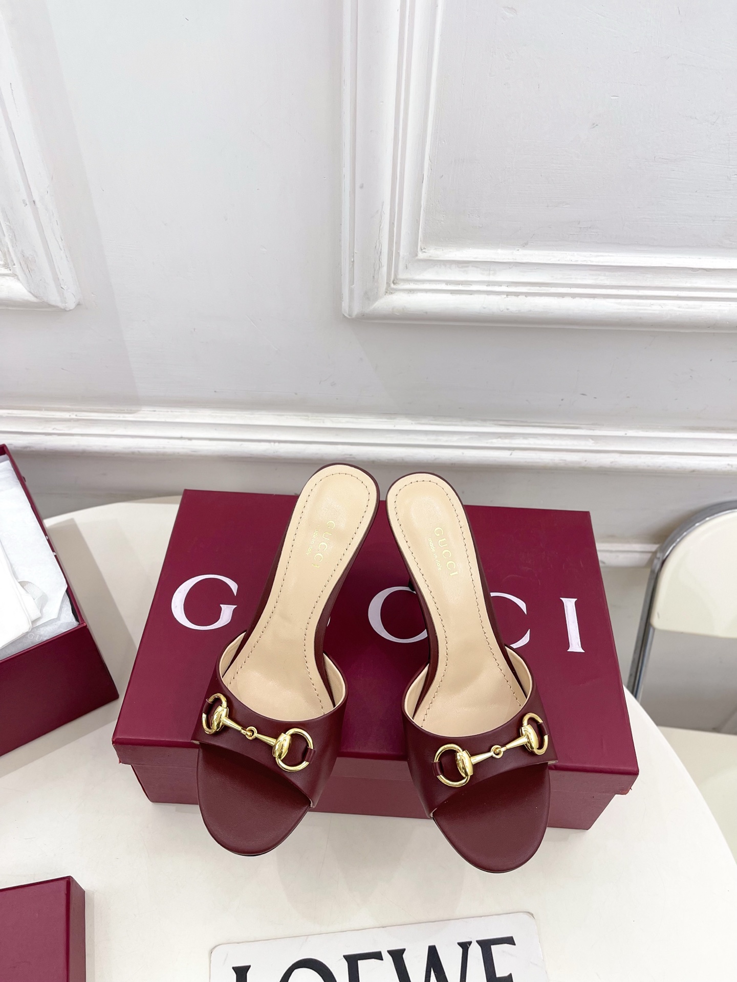 구찌(GUCCI) 홀스빗 라운드토 힐 슬리퍼 신발