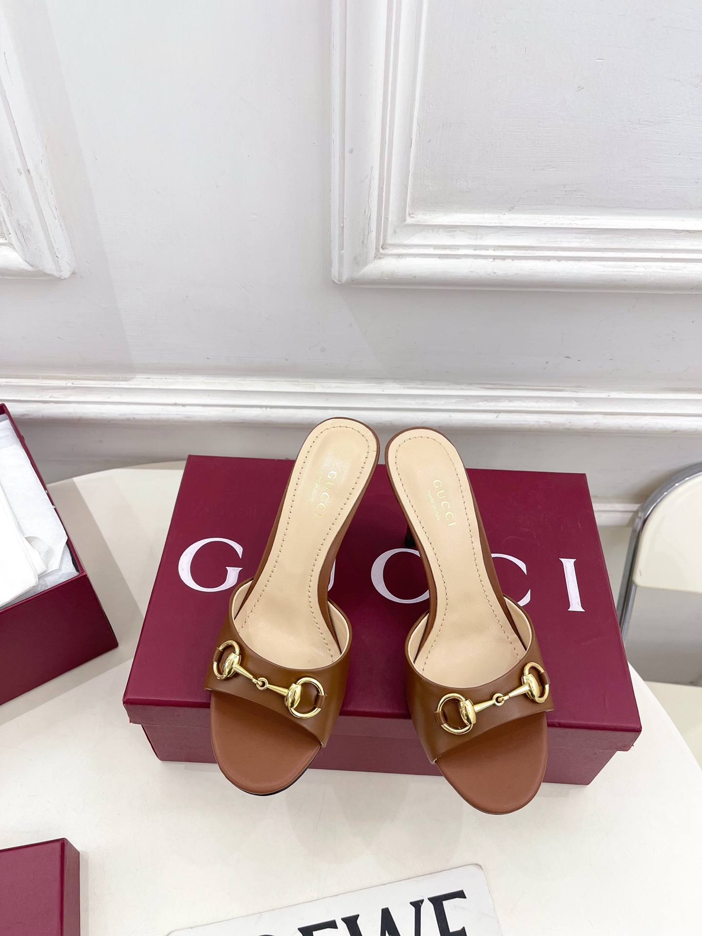 구찌(GUCCI) 홀스빗 라운드토 힐 슬리퍼 신발