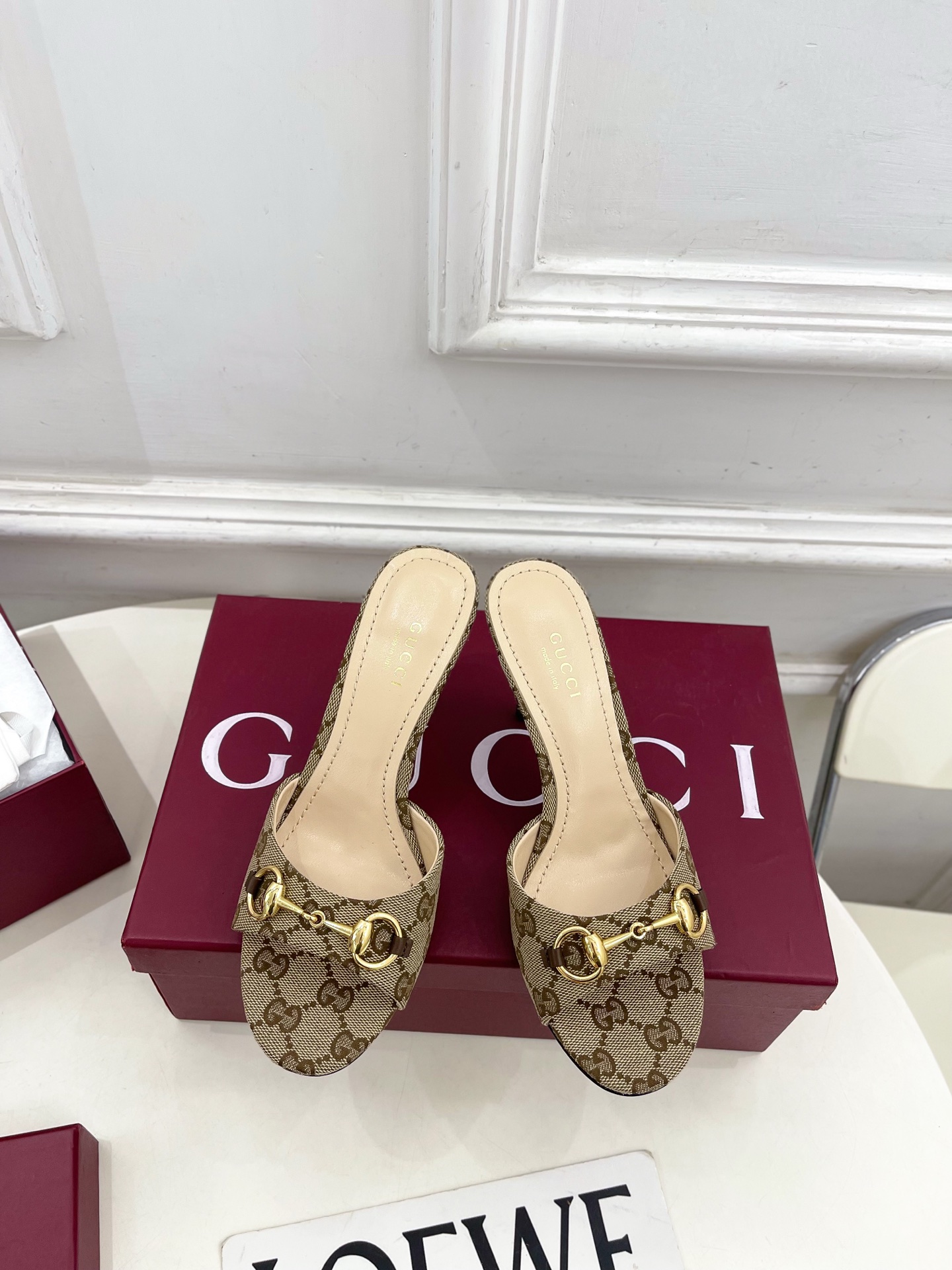 구찌(GUCCI) 홀스빗 라운드토 힐 슬리퍼 신발