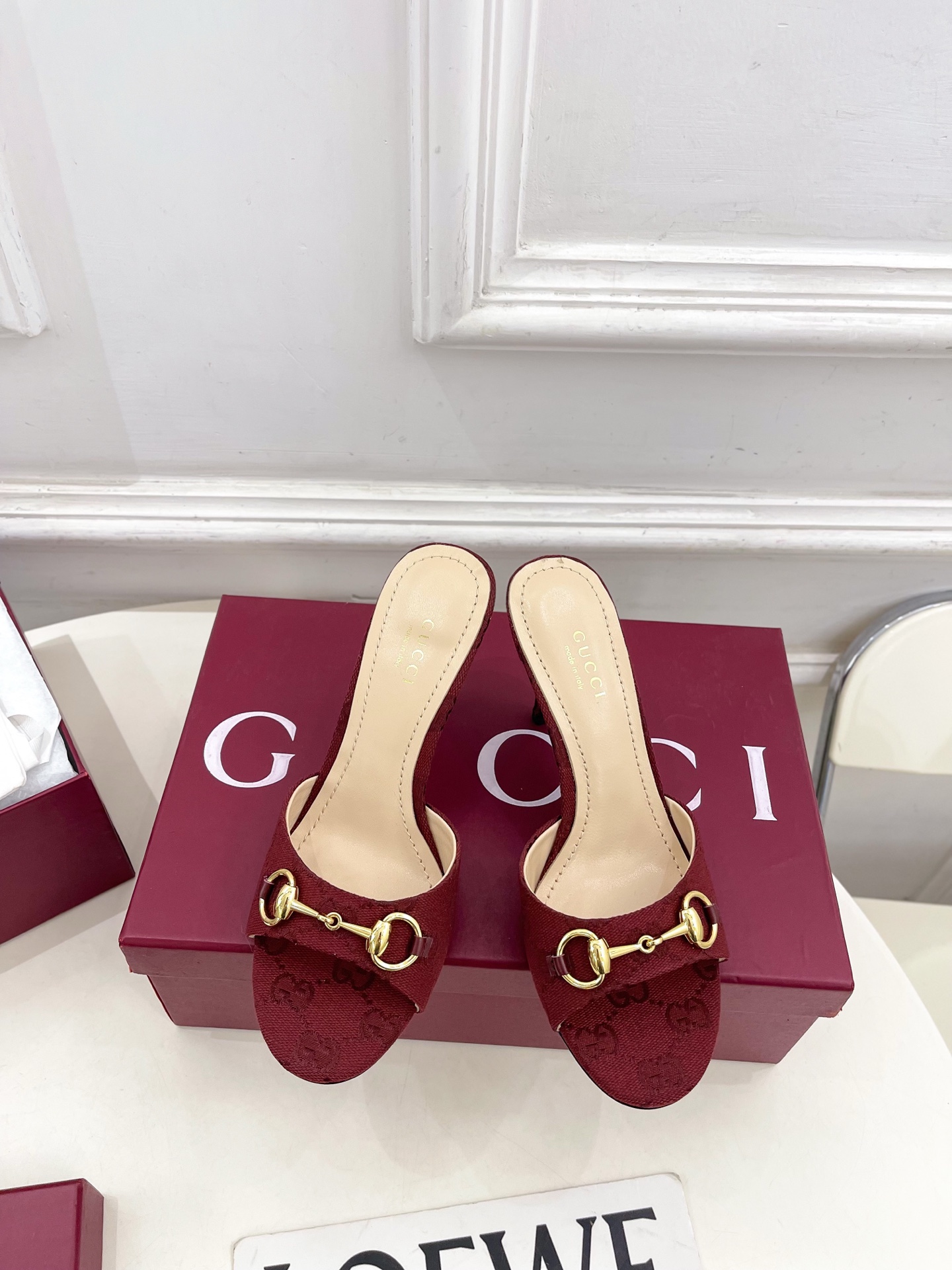 구찌(GUCCI) 홀스빗 라운드토 힐 슬리퍼 신발