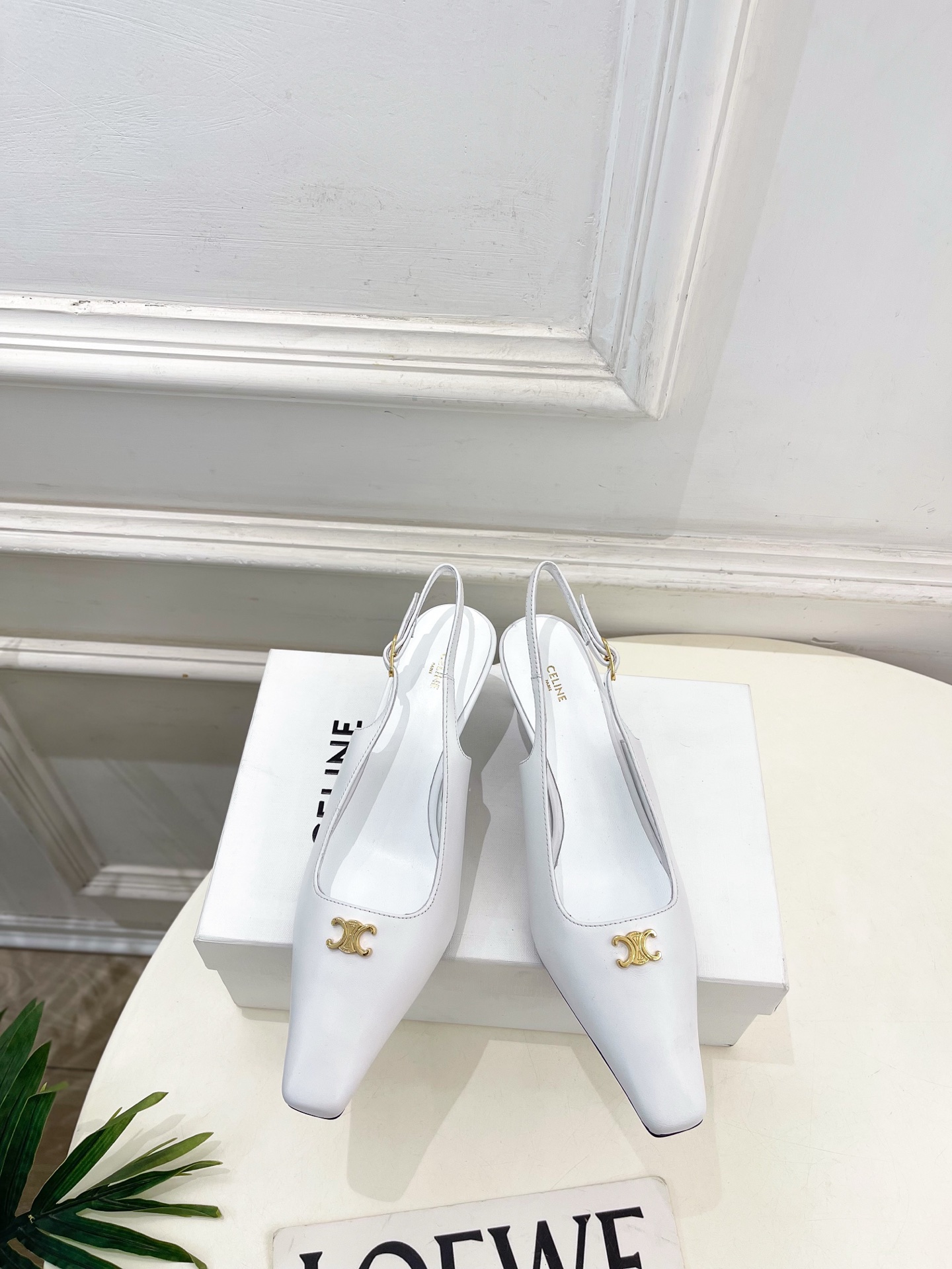 셀린느(CELINE) 스퀘어토 백오픈 힐 샌들 신발