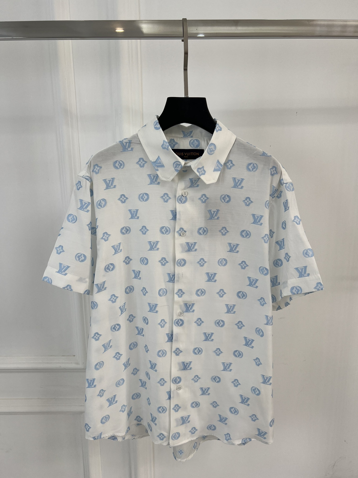 루이비통(LV) 로고 자카드 반팔 셔츠 의류