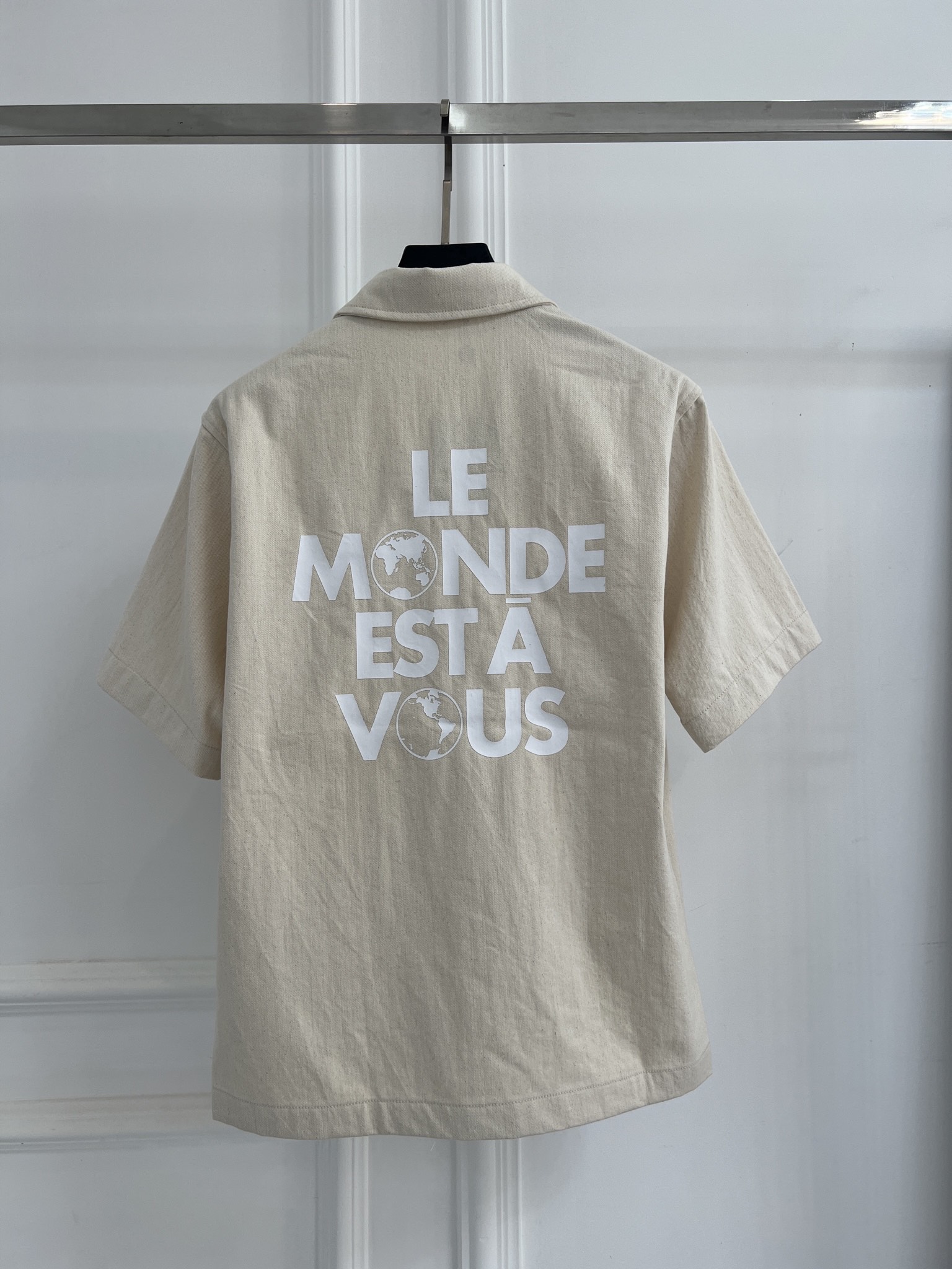 루이비통(LV) 로고 데님 반팔 셔츠 의류