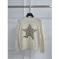 디올(DIOR) 골드 스타 자수 울 니트 의류