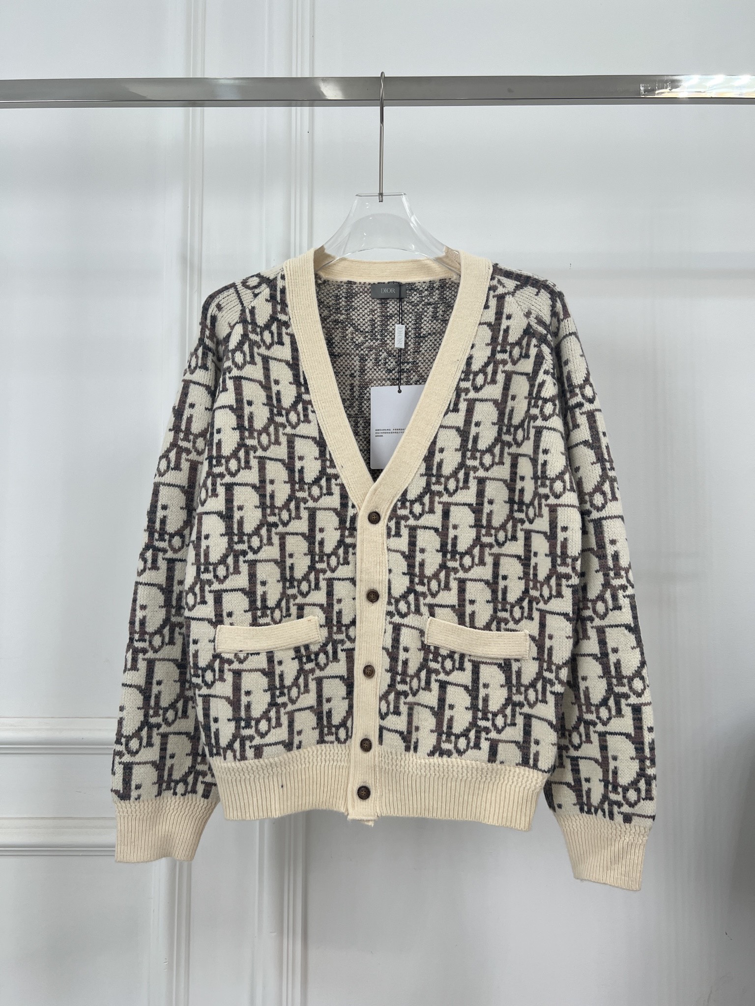 디올(DIOR) 오블리크 자카드 니트 가디건 의류