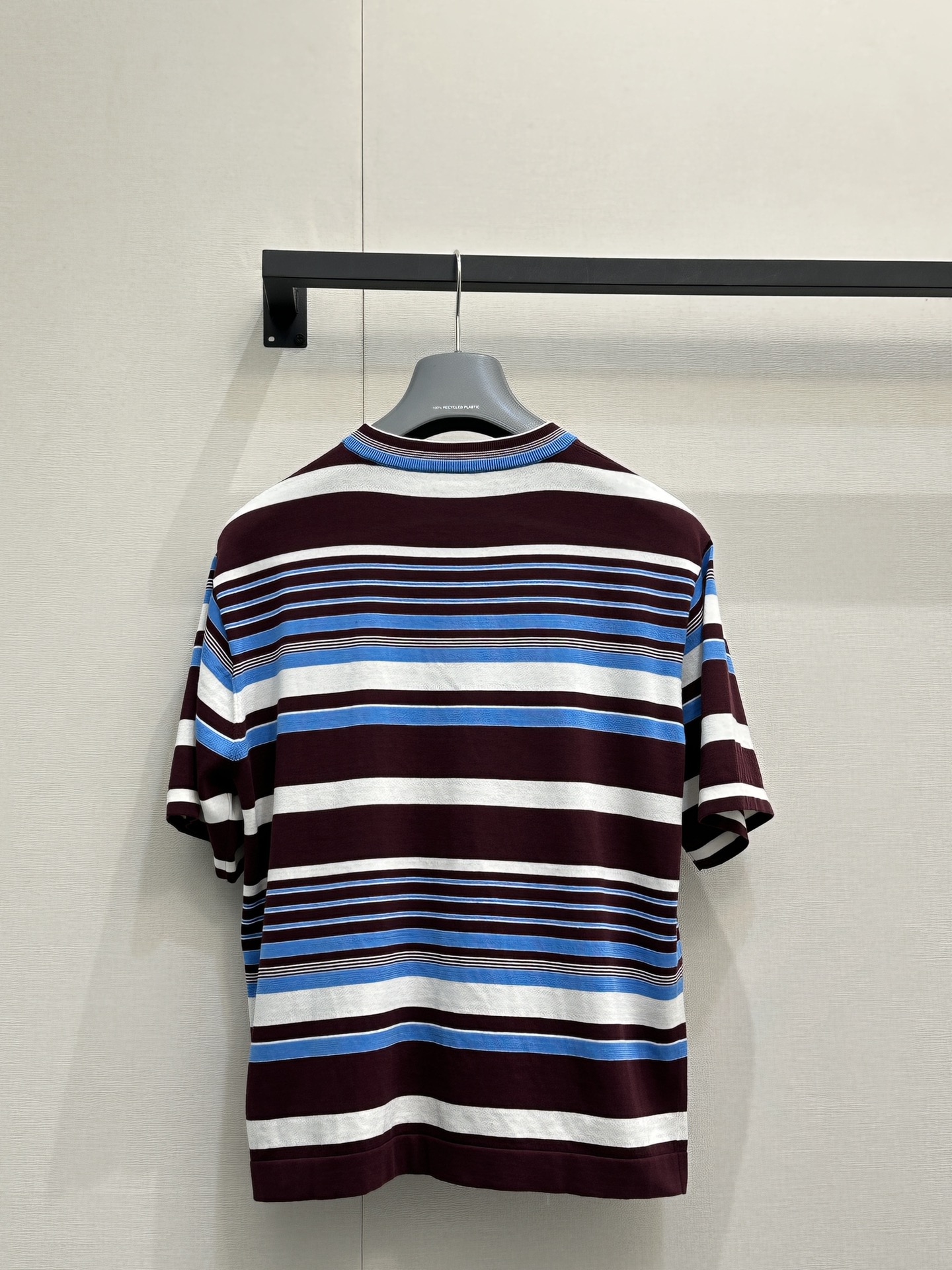 프라다(PRADA) 스트라이프 코튼 반팔 니트 의류