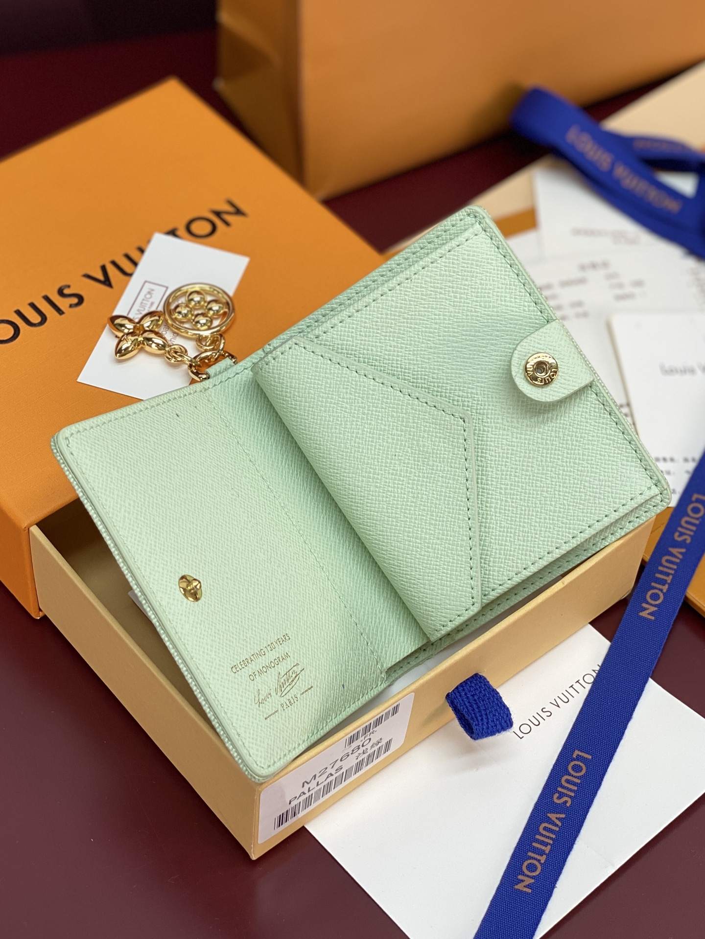 [LV] 루이비통 M27680 참스 라이트 그린 포켓 월릿 지갑