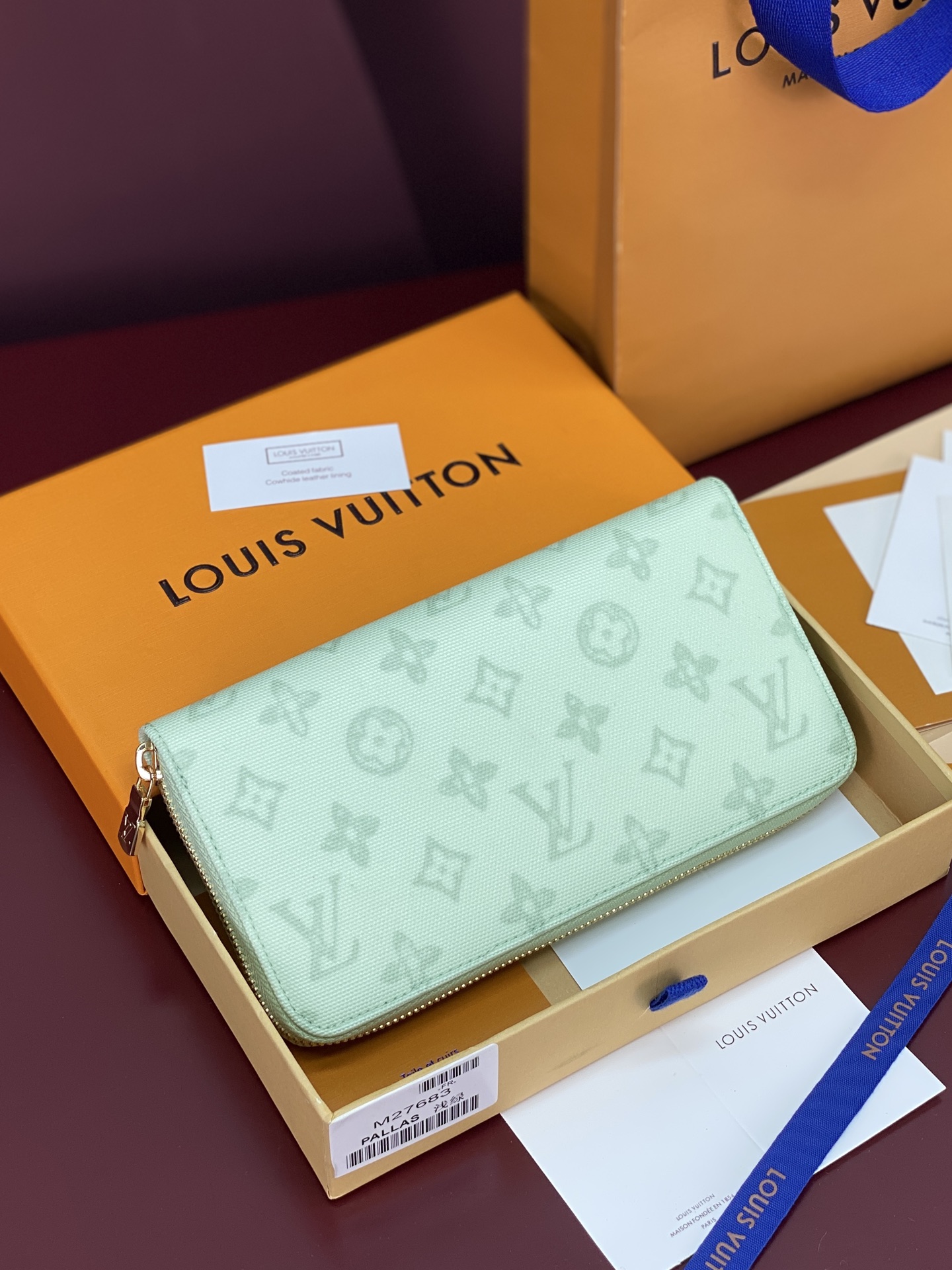 [LV] 루이비통 M27683 Zippy Wallet 지피 월릿 라이트 그린 (130주년 특별판) 지갑