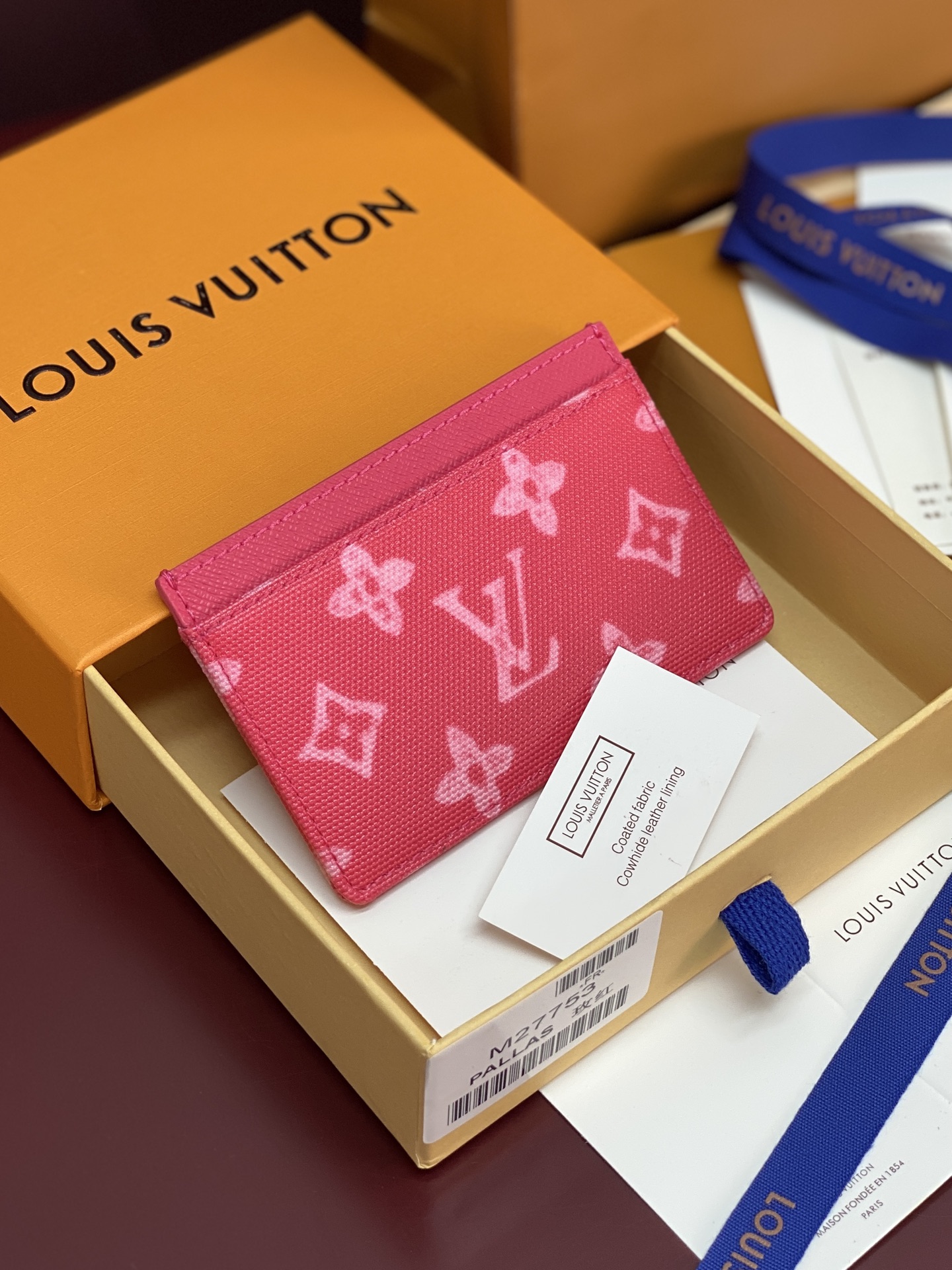 [LV] 루이비통 M27756 모노그램 푸시아(Fuchsia) 카드 홀더 지갑