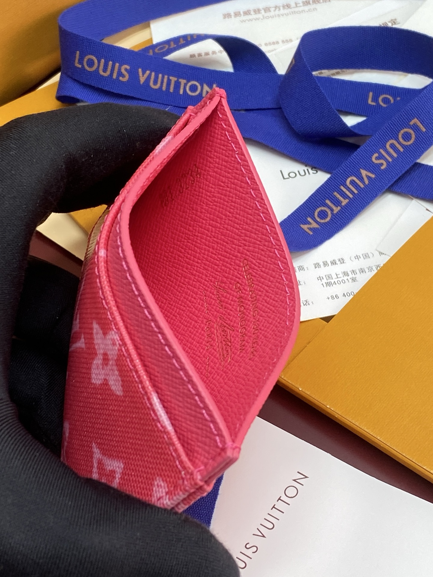 [LV] 루이비통 M27756 모노그램 푸시아(Fuchsia) 카드 홀더 지갑