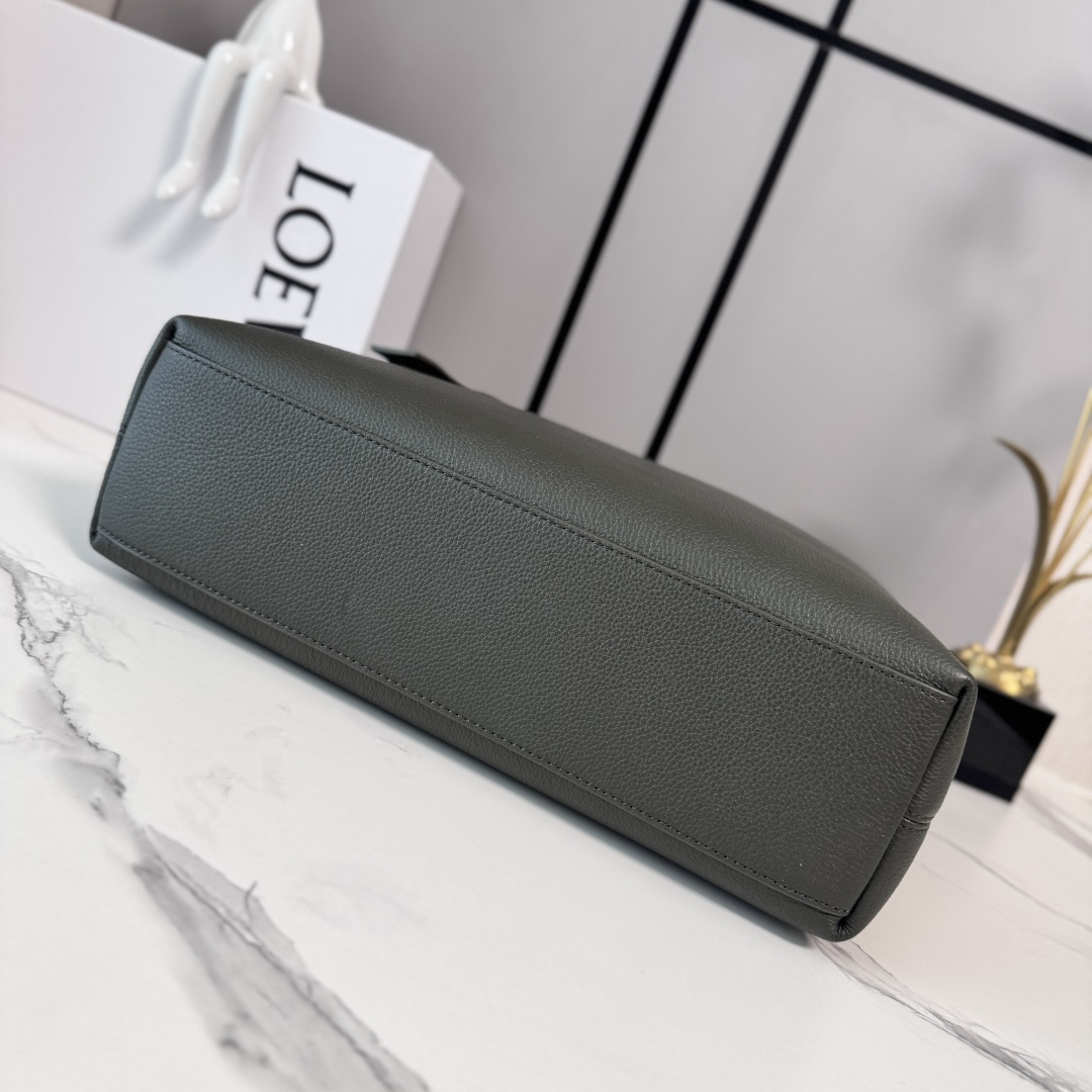 [LOEWE] 로에베 652672 그레인 카프스킨 루프(Loop) 지퍼 토트백 가방