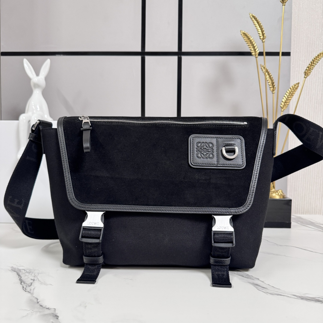 [LOEWE] 로에베 822513 플렉스(Flex) 메신저백 미디엄 (캔버스 & 스웨이드) 가방