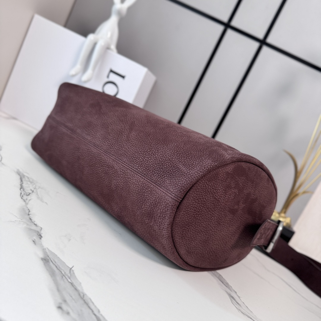 [LOEWE] 로에베 652560 룹(Loop) 버킷백 누벅 레더 숄더백 가방