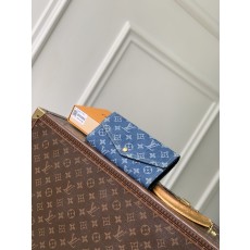 [LV] 루이비통 M28280 포르투포이유 사라(Portofoy Sarah) 월렛 - 블루 데님 지갑