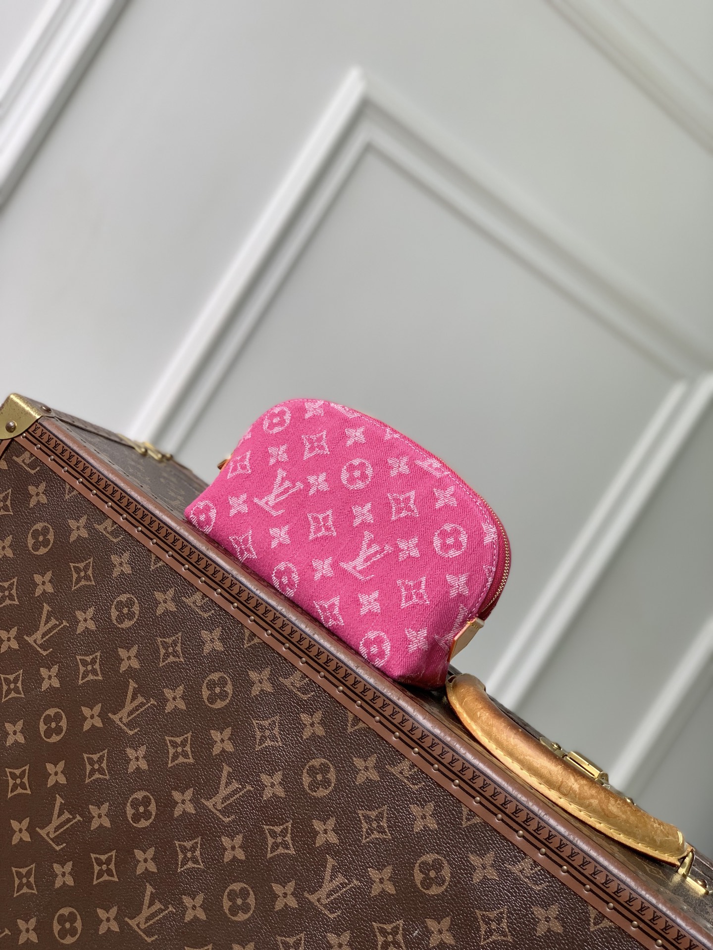 [LV] 루이비통 M28050 포쉐트 코스메틱(Pochette Cosmétique) 스몰 - 로즈 핑크 파우치백