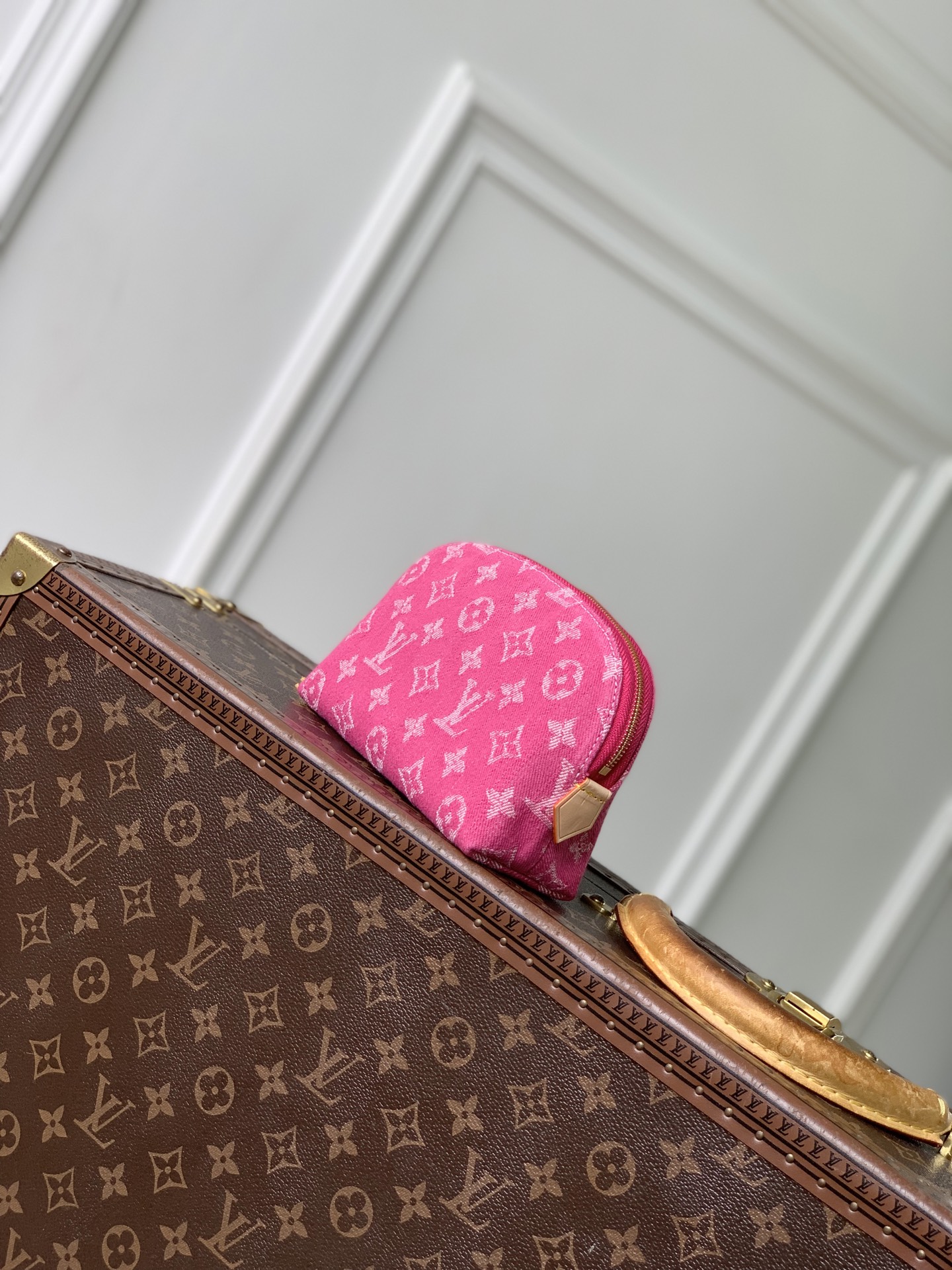 [LV] 루이비통 M28050 포쉐트 코스메틱(Pochette Cosmétique) 스몰 - 로즈 핑크 파우치백