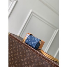 [LV] 루이비통 M27605 스피디 트루스(Trousse) 중형 데님 지갑 - 블루