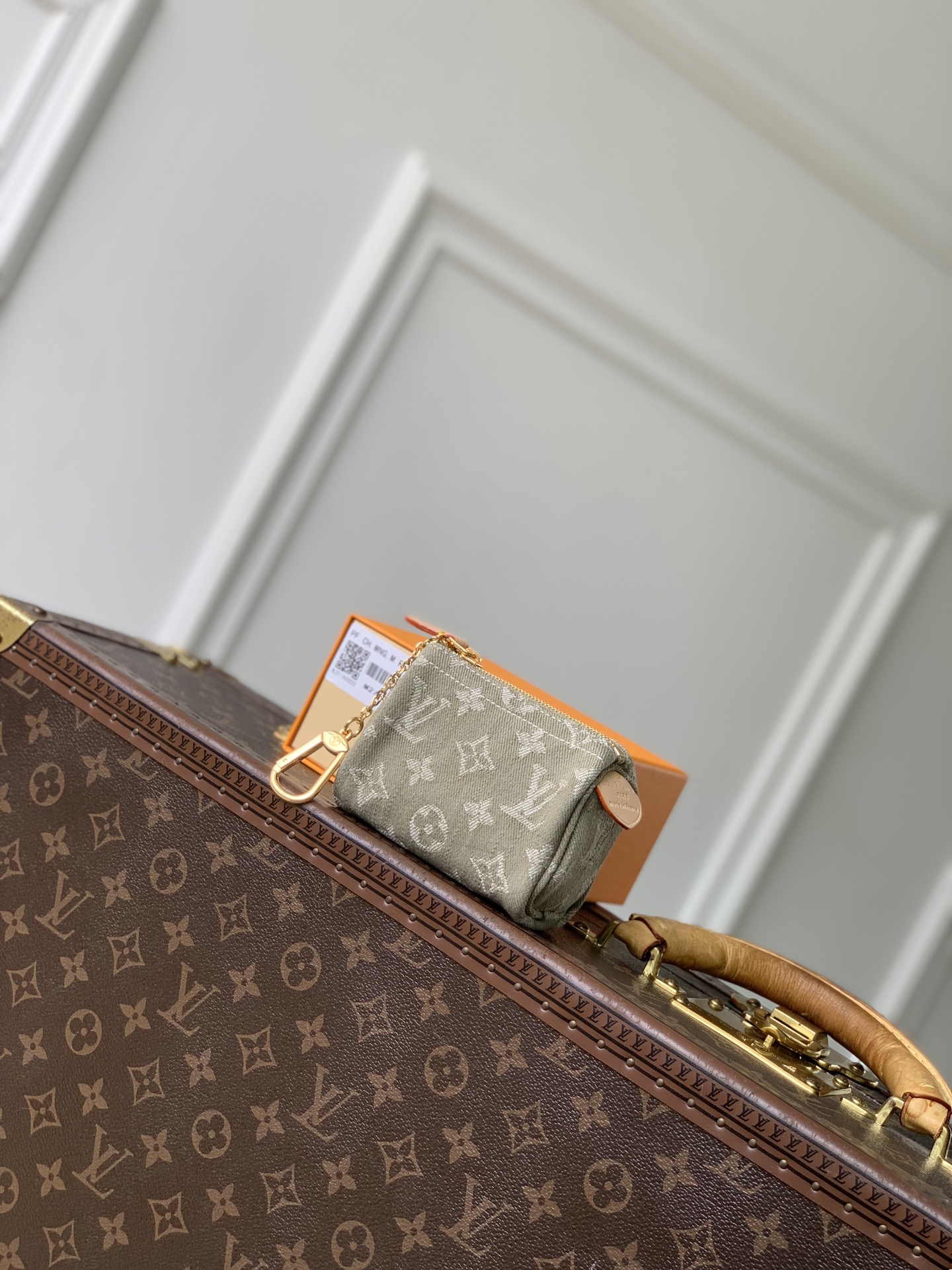 [LV] 루이비통 M27605 스피디 트루스(Trousse) 중형 데님 지갑