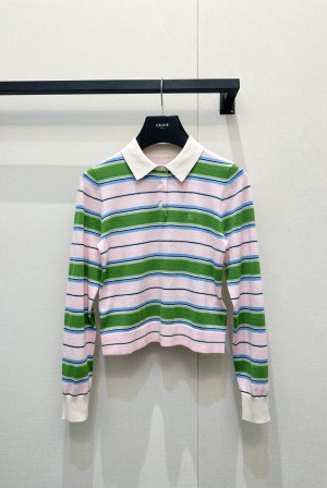셀린느(CELINE) 스트라이프 폴로 니트 의류