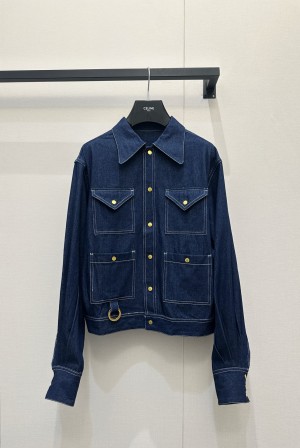 셀린느(CELINE) 오버핏 데님 셔츠 의류