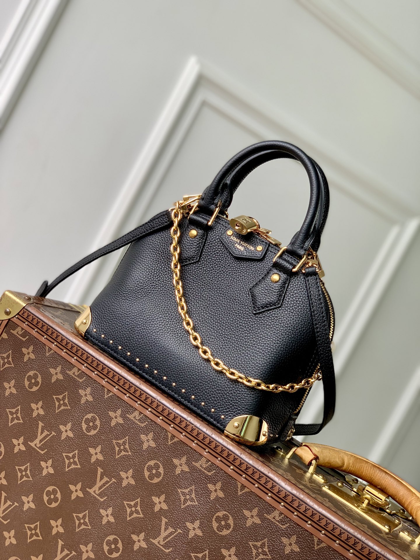 [LV] 루이비통 M29445 알마 트렁크(Alma Trunk) BB - 블랙 토트백 숄더박 가방