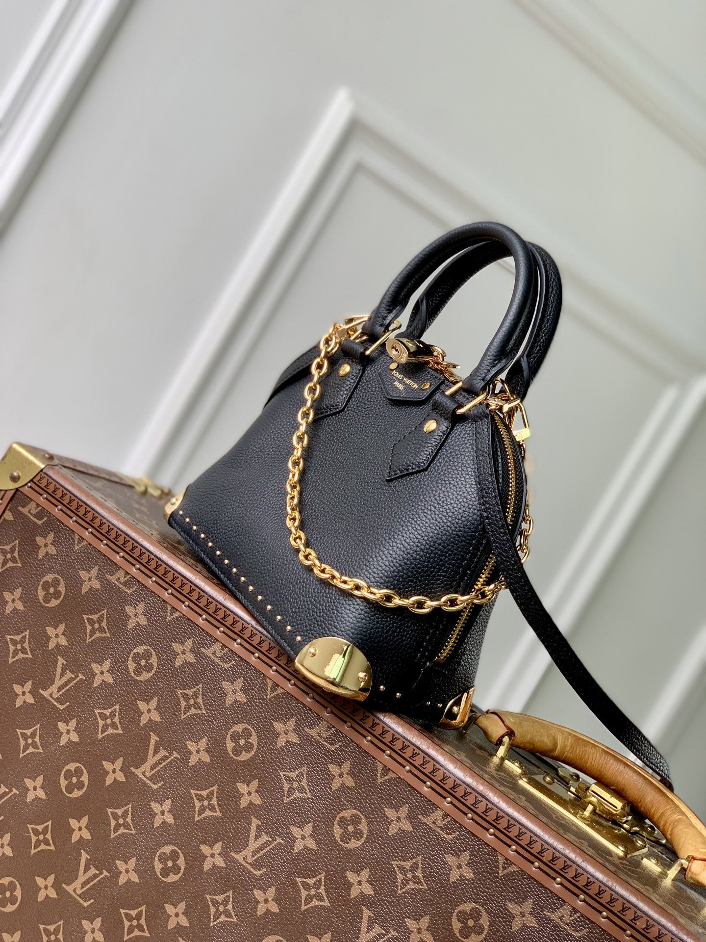 [LV] 루이비통 M29445 알마 트렁크(Alma Trunk) BB - 블랙 토트백 숄더박 가방