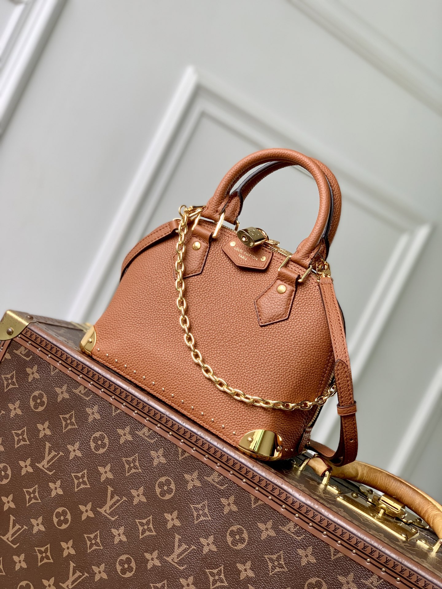 [LV] 루이비통 M29091 알마 트렁크(Alma Trunk) BB - 브라운 토트백 숄더백 가방