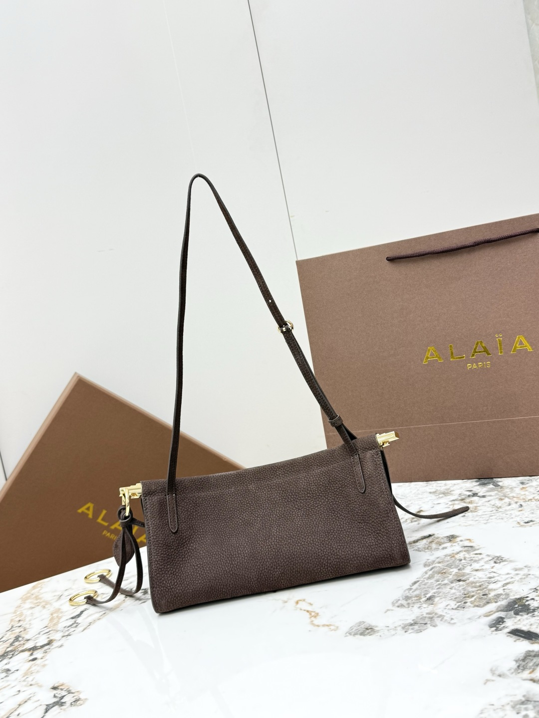 [ALAIA] 알라이아 A1430 르 클릭(Le Click) 백 - 스몰 (스웨이드 벨벳) 숄더백 가방