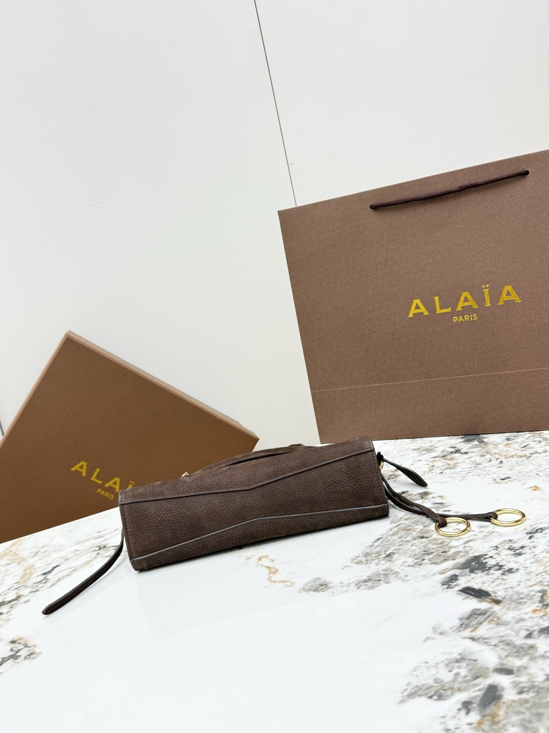 [ALAIA] 알라이아 A1430 르 클릭(Le Click) 백 - 스몰 (스웨이드 벨벳) 숄더백 가방