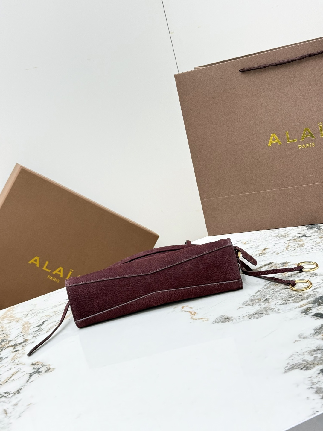 [ALAIA] 알라이아 A1430 르 클릭(Le Click) 백 - 스몰 (스웨이드 벨벳) 숄더백 가방