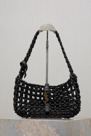 [YSL] 생로랑 LE 5A7 우드 비드 호보백 숄더백 가방