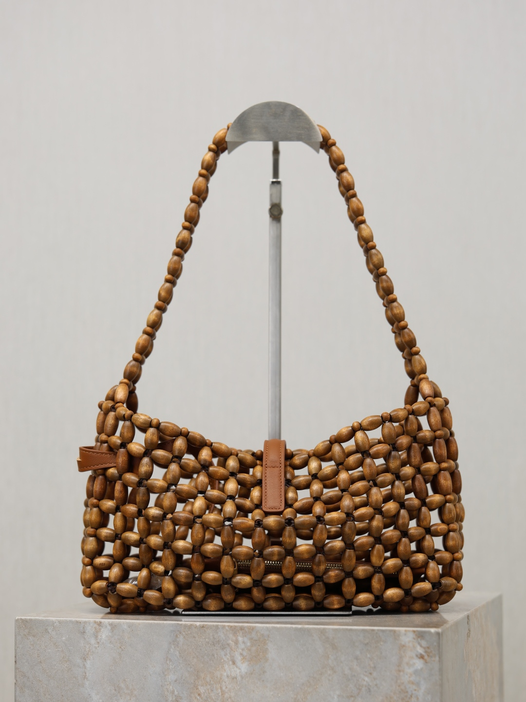 [YSL] 생로랑 LE 5A7 우드 비드 호보백 숄더백 가방