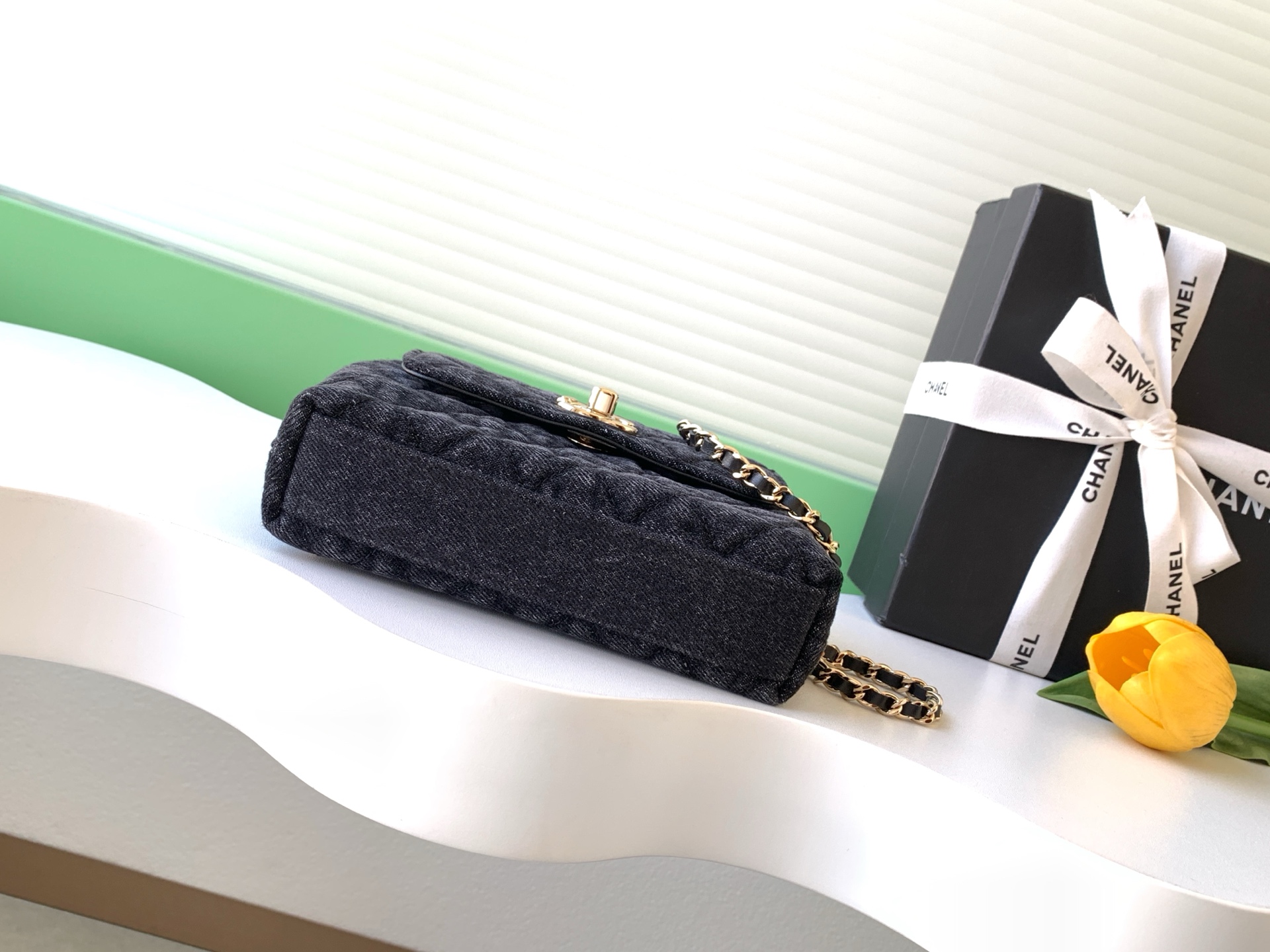 [Chanel] 샤넬 26P 코코 핸들(Coco Handle) - 블랙 데님 미니 (AS4244) 가방