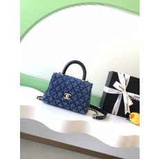 [Chanel] 샤넬 26P 코코 핸들(Coco Handle) - 블루 데님 스몰 (AS2215) 가방