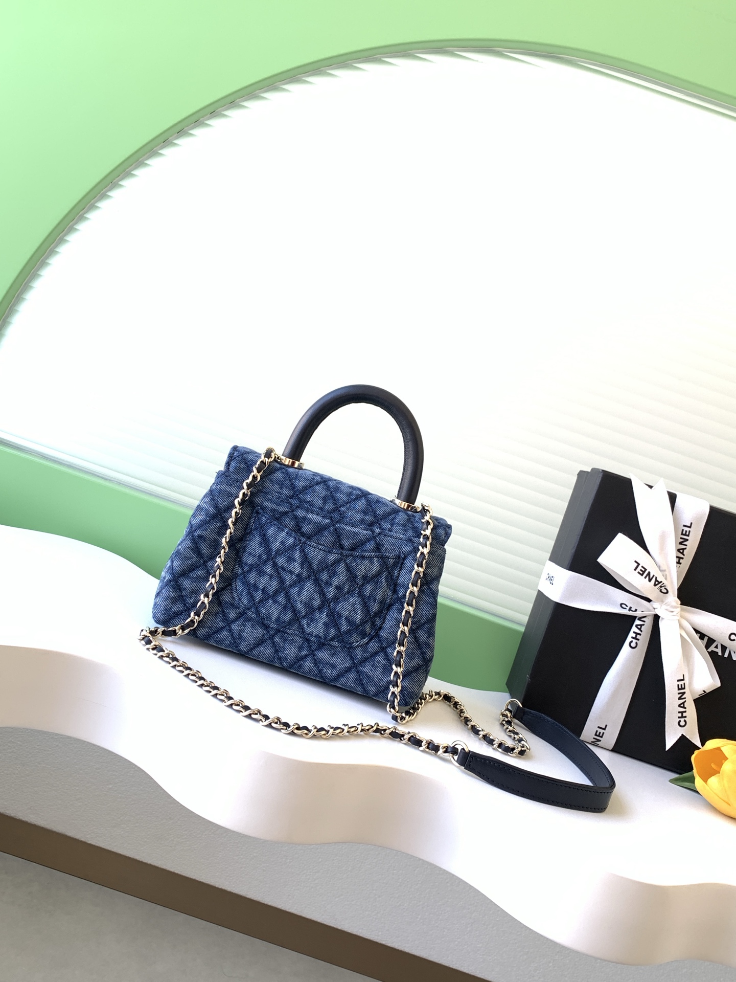 [Chanel] 샤넬 26P 코코 핸들(Coco Handle) - 블루 데님 스몰 (AS2215) 가방